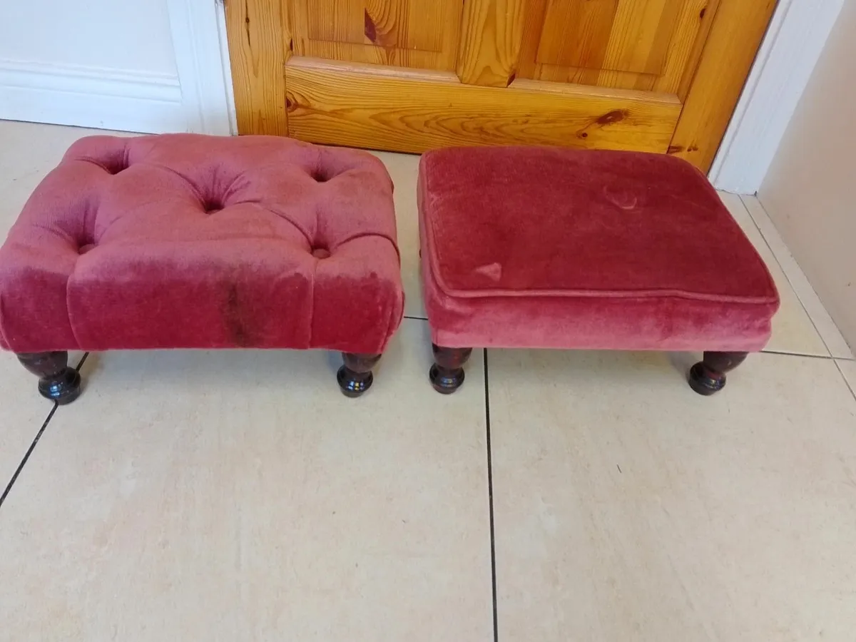Leather Kitchen stools , 2 new and 1 used - Image 3