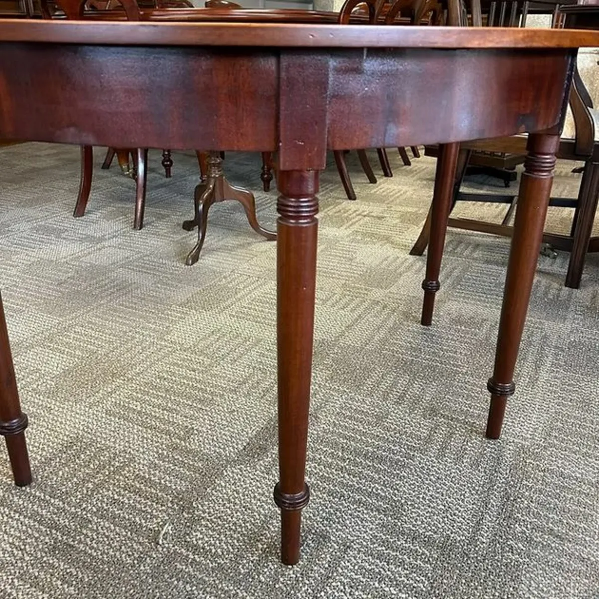 Georgian demi lune console table - Image 4