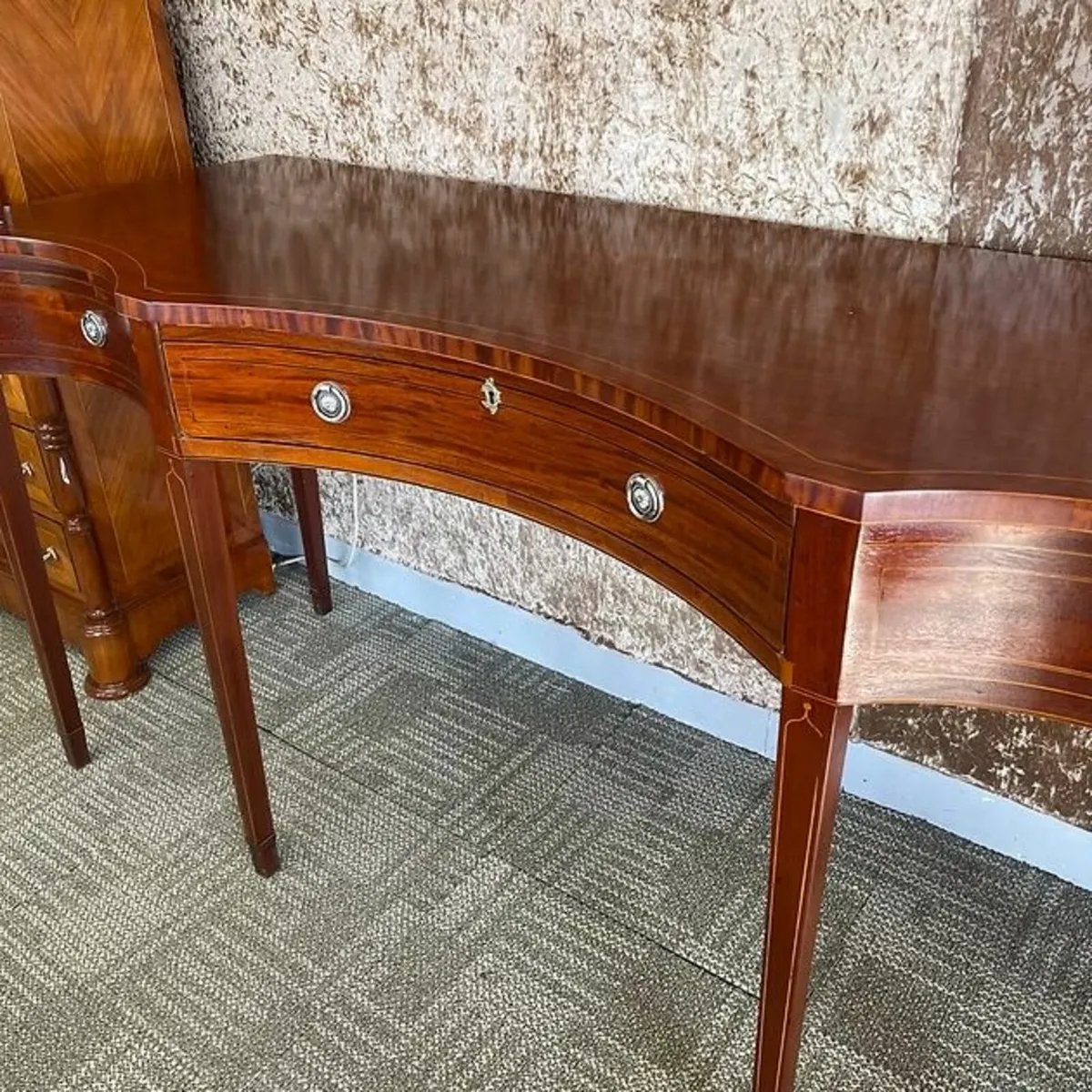 Fabulous Edwardian concave console table - Image 4
