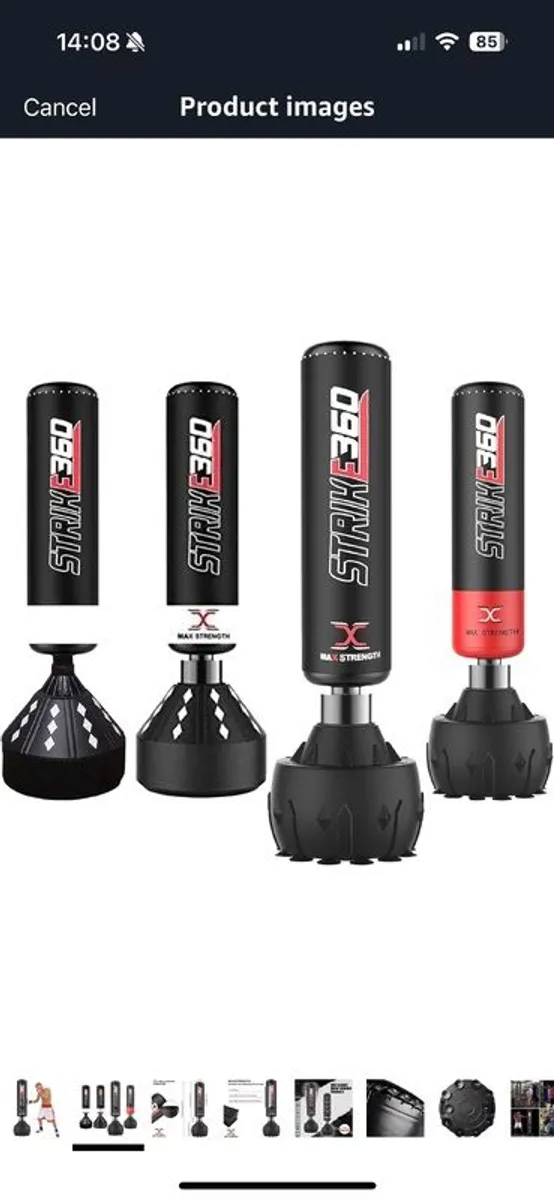 Free standing kickboxing/punch bag 6f - Image 1