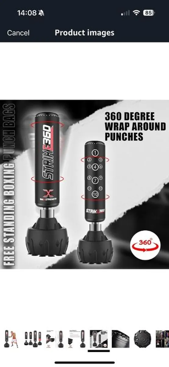 Free standing kickboxing/punch bag 6f - Image 4