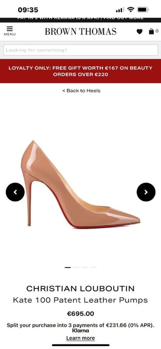 Fabulous like new Christian Louboutin so kate heels - Image 1