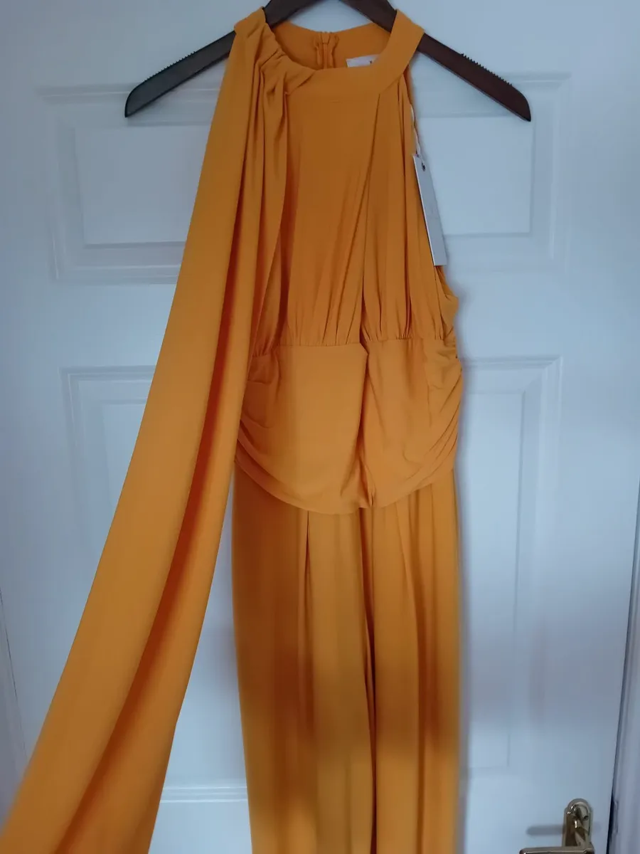 Forever unique mango draped jersey jumpsuit - Image 1