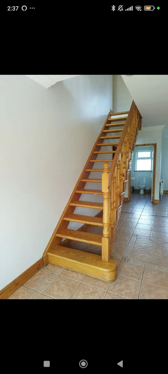 Internal wooden stairs