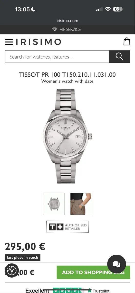 Tissot PR100 34mm white dial Women’s watch - Image 4
