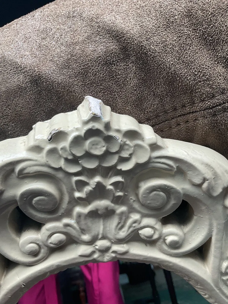 Vintage Plaster Wall Mirror - Image 4