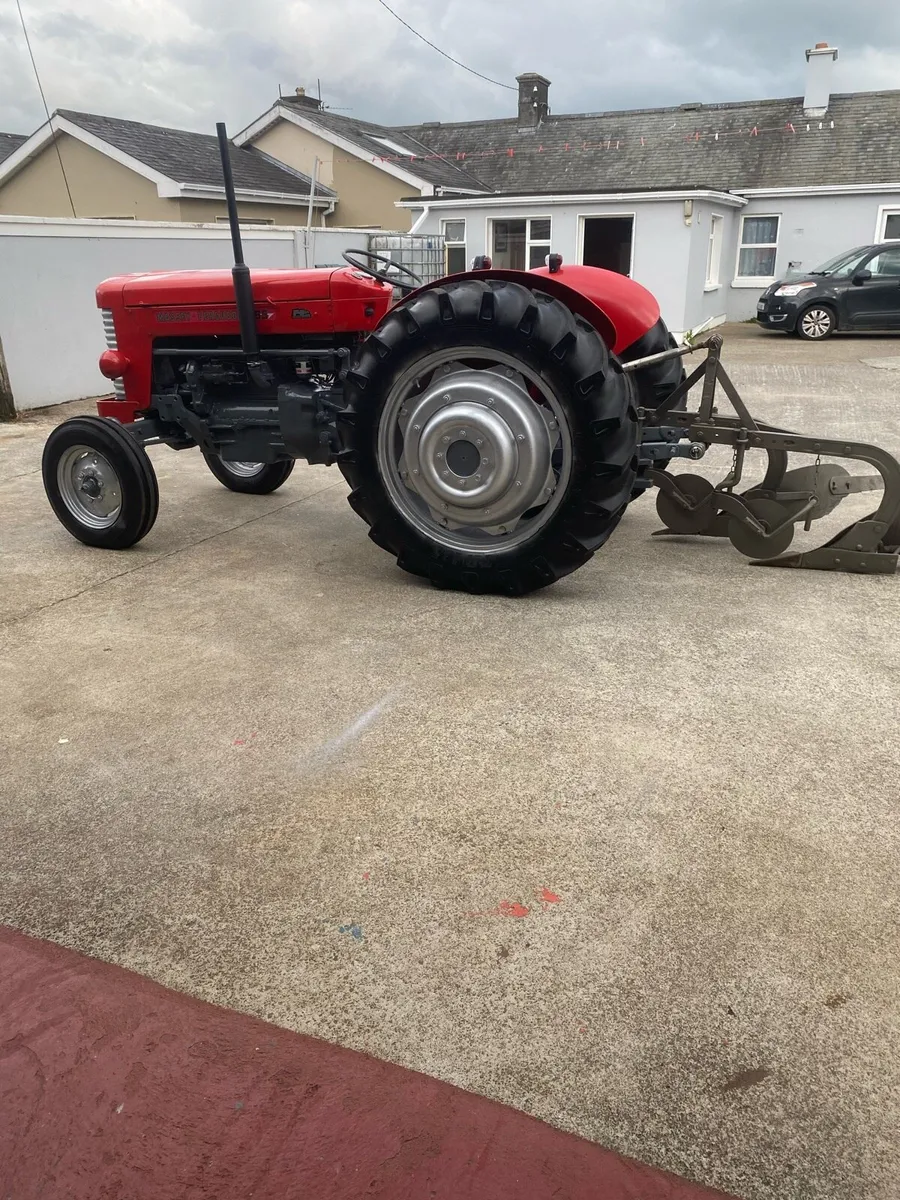 Massey Ferguson 65 with a massive Ferguson plough - Image 1