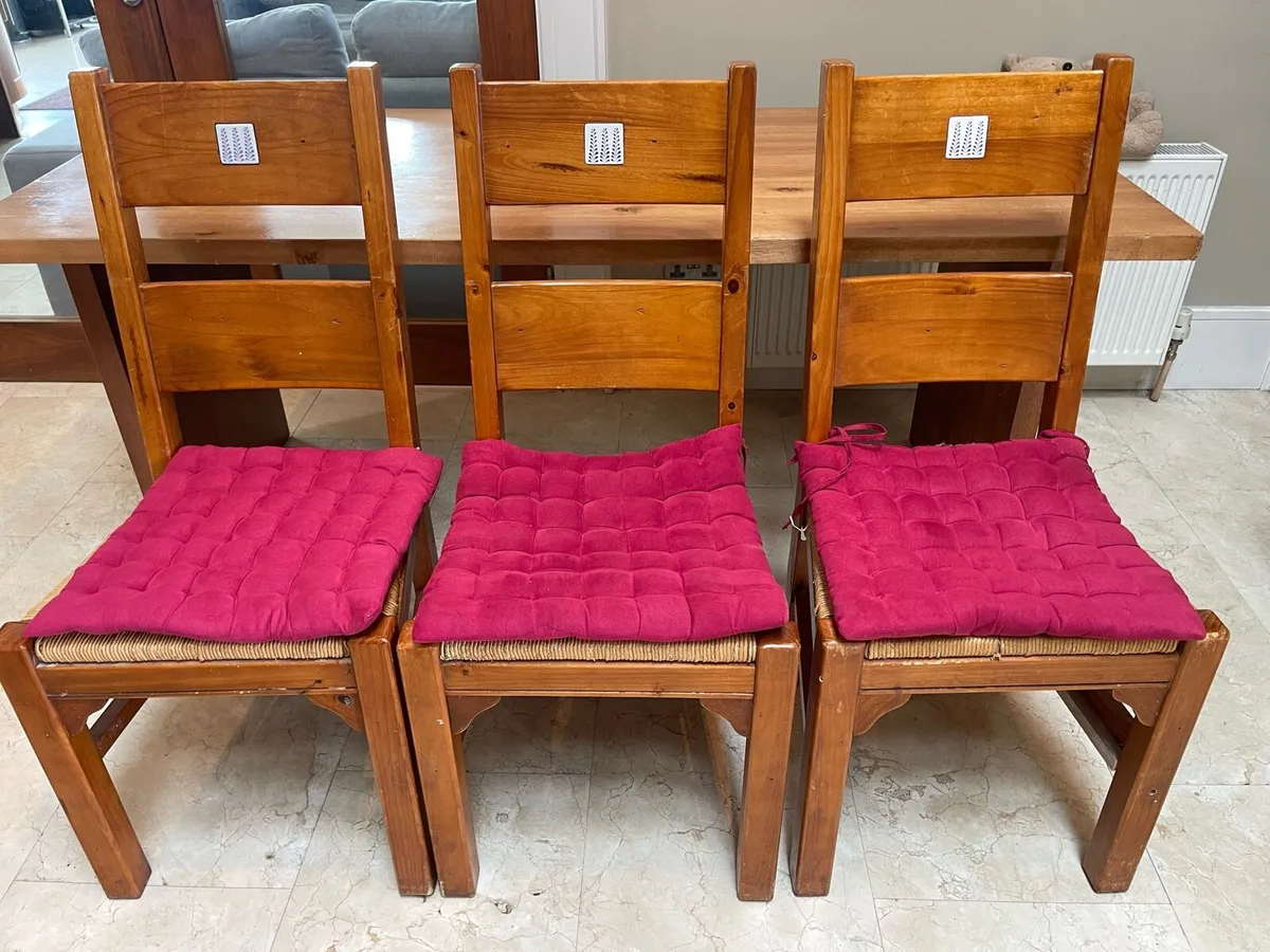 6 x Matching Wicker Kitchen Dining Chairs -Deliver - Image 2