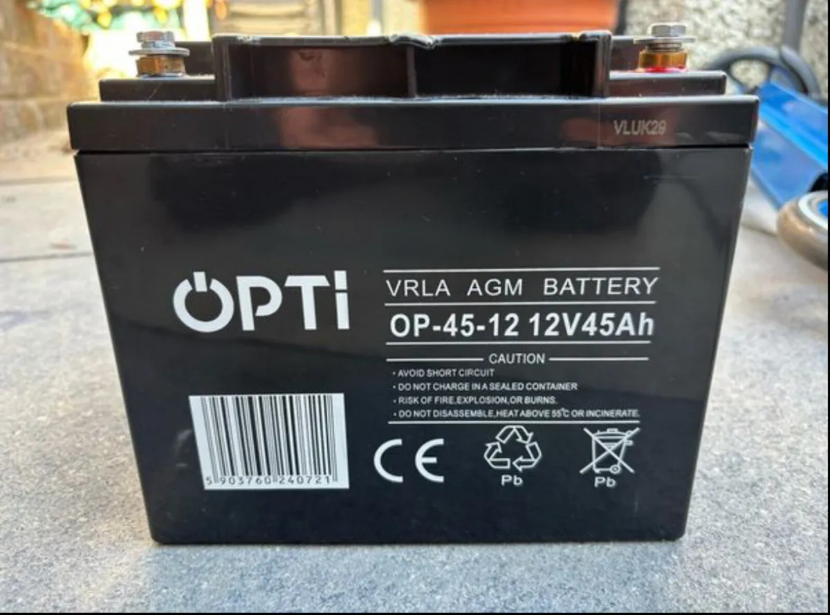 12V 45Ah AGM VRLA battery - Image 1