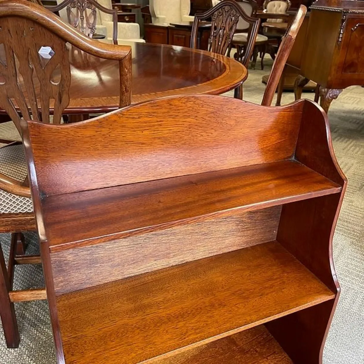 Beautiful mahogany waterfall shaped open miniature - Image 2