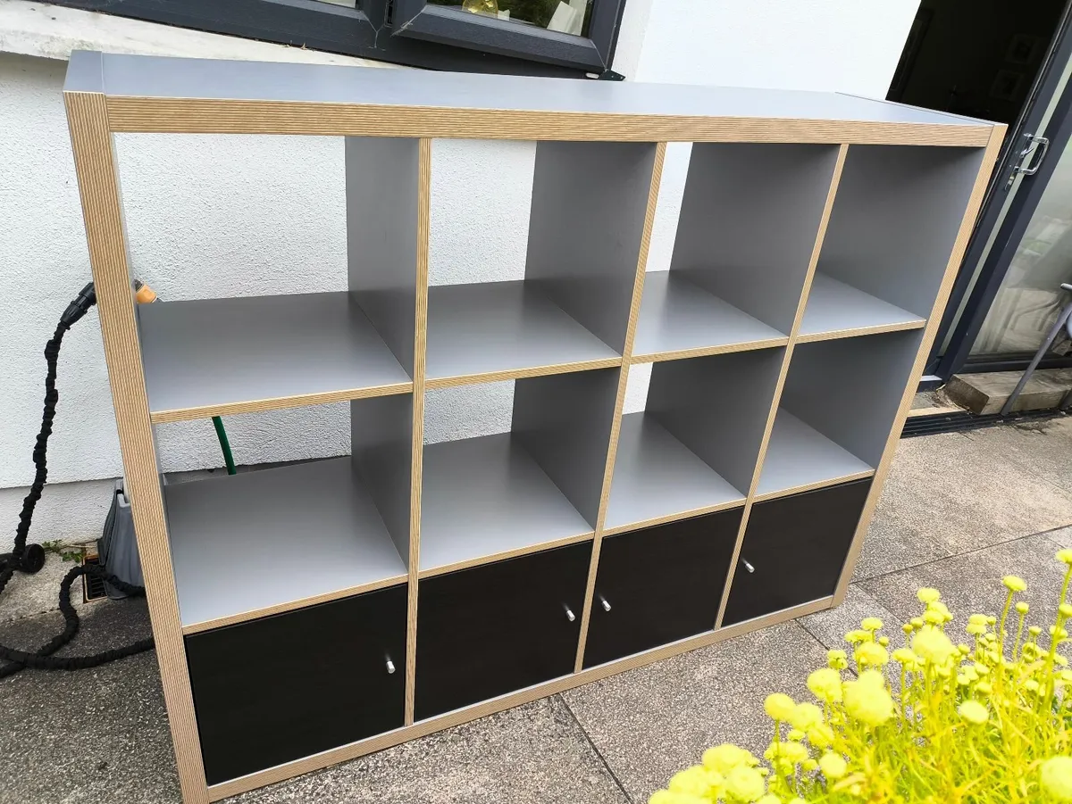 Ikea Kallax shelving unit with inserts - Image 1