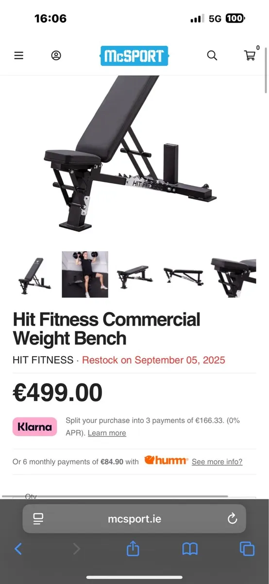 COMMERCIAL WEIGHT BENCH,SAVE 250 EURO ON NEW PRICE - Image 2