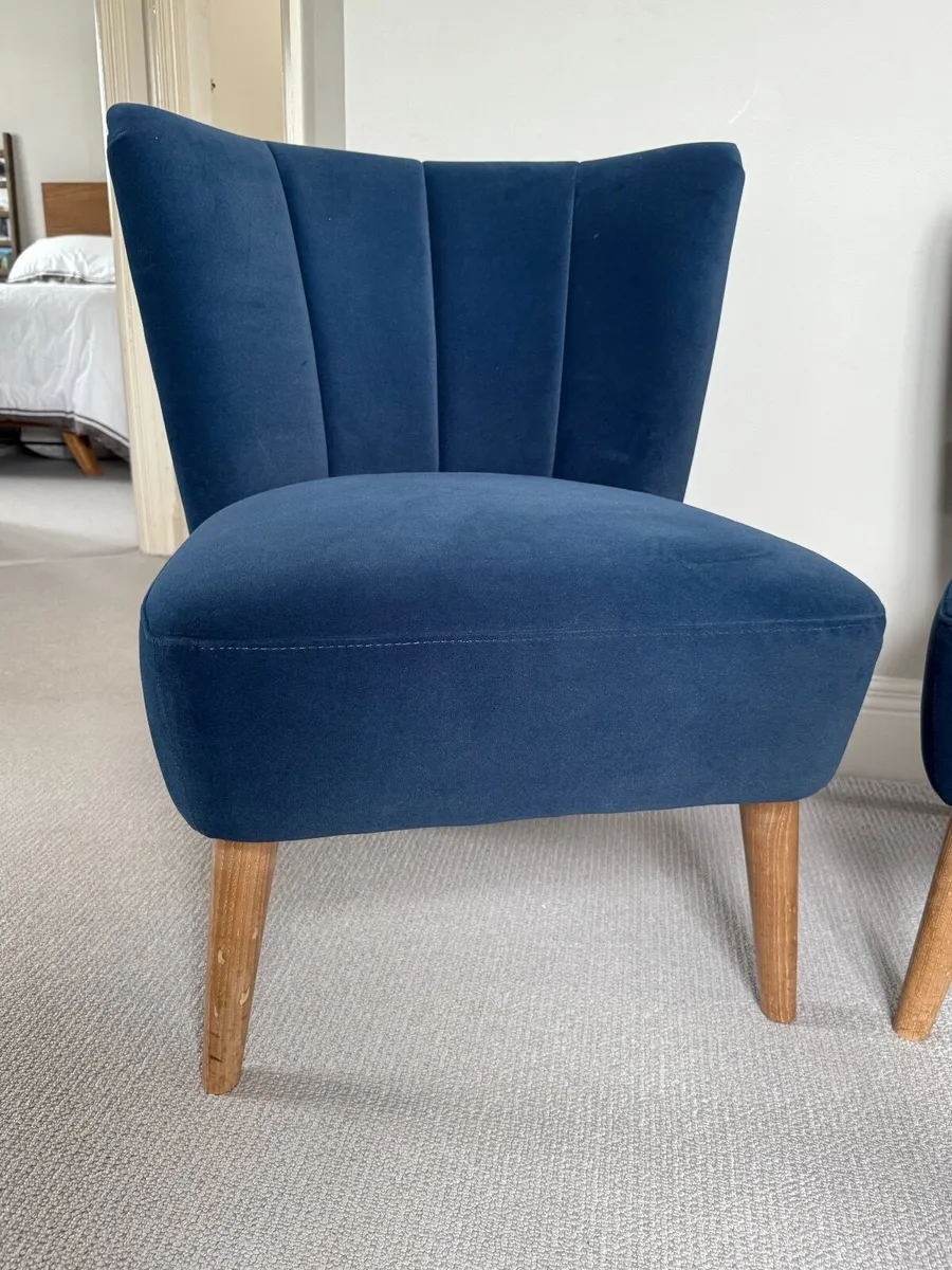 2 Small Blue Chairs - Image 3