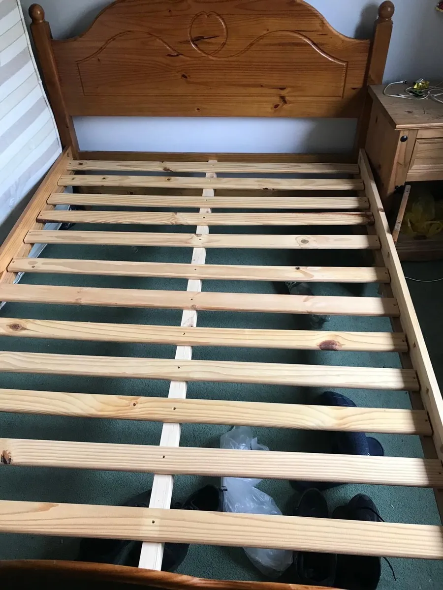 Lovely 4 Ft 6” Very Solid Double Bed Frame-Deliver - Image 2