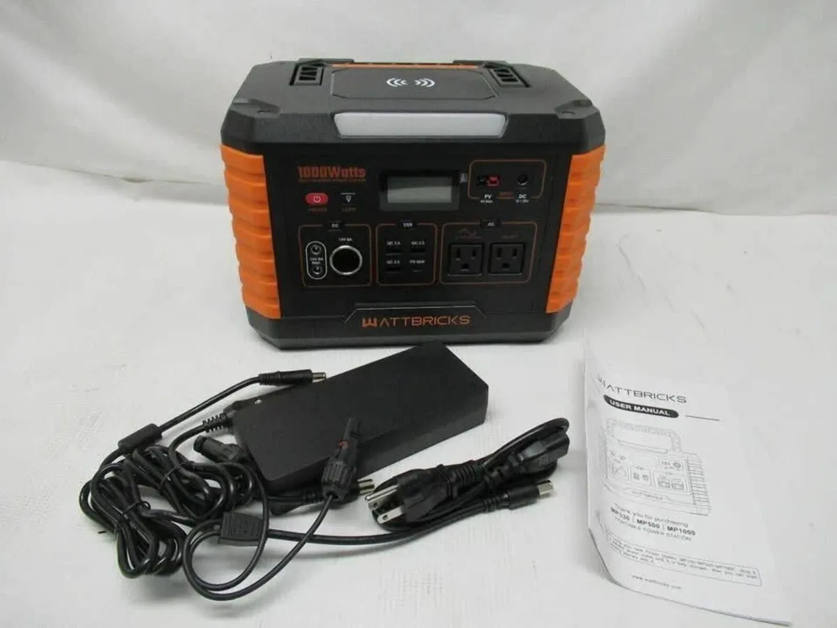 WATTBRICKS Portable Power Station MP1000 999Wh 100 - Image 1