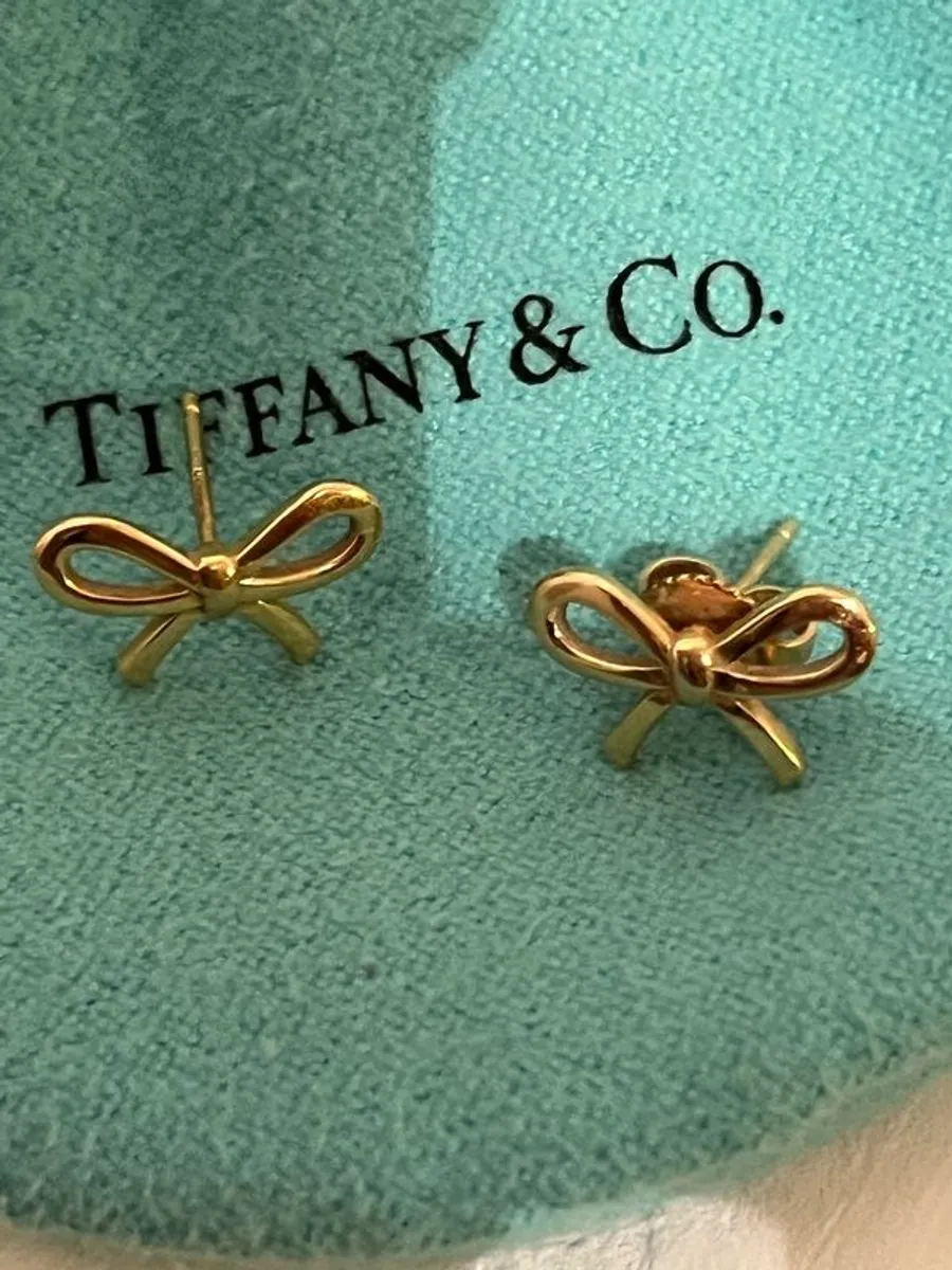 Tiffany & Co bow earrings - Image 1