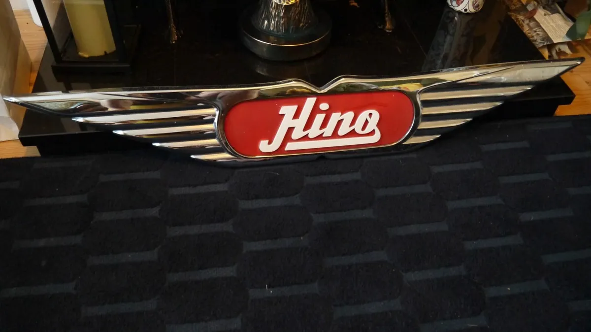 Hino Plastic Front Wing emblem badge ornament - Image 1
