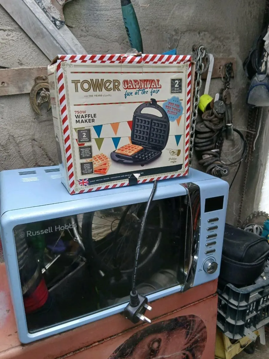 Microwave and waffle toaster