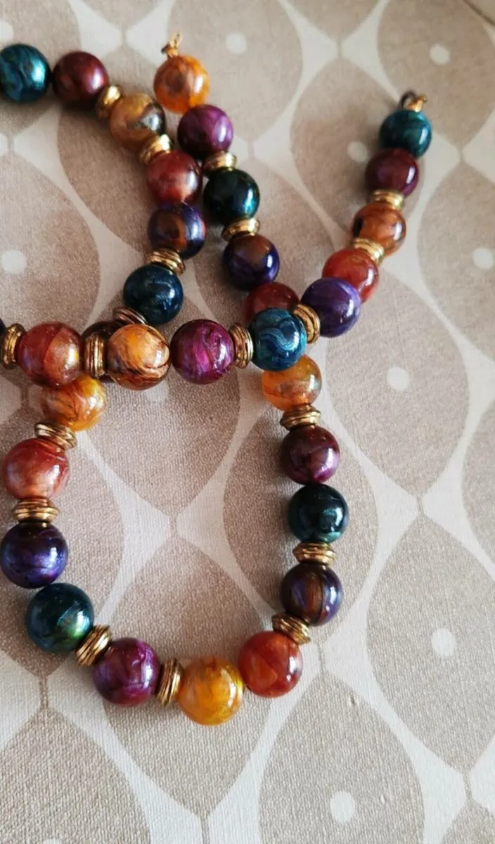 Retro synthetic necklace - Image 1