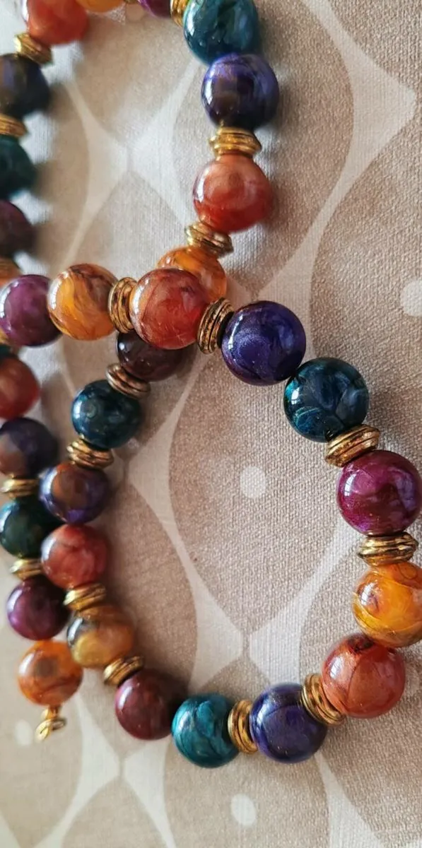 Retro synthetic necklace - Image 2