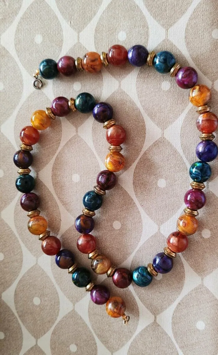 Retro synthetic necklace - Image 4