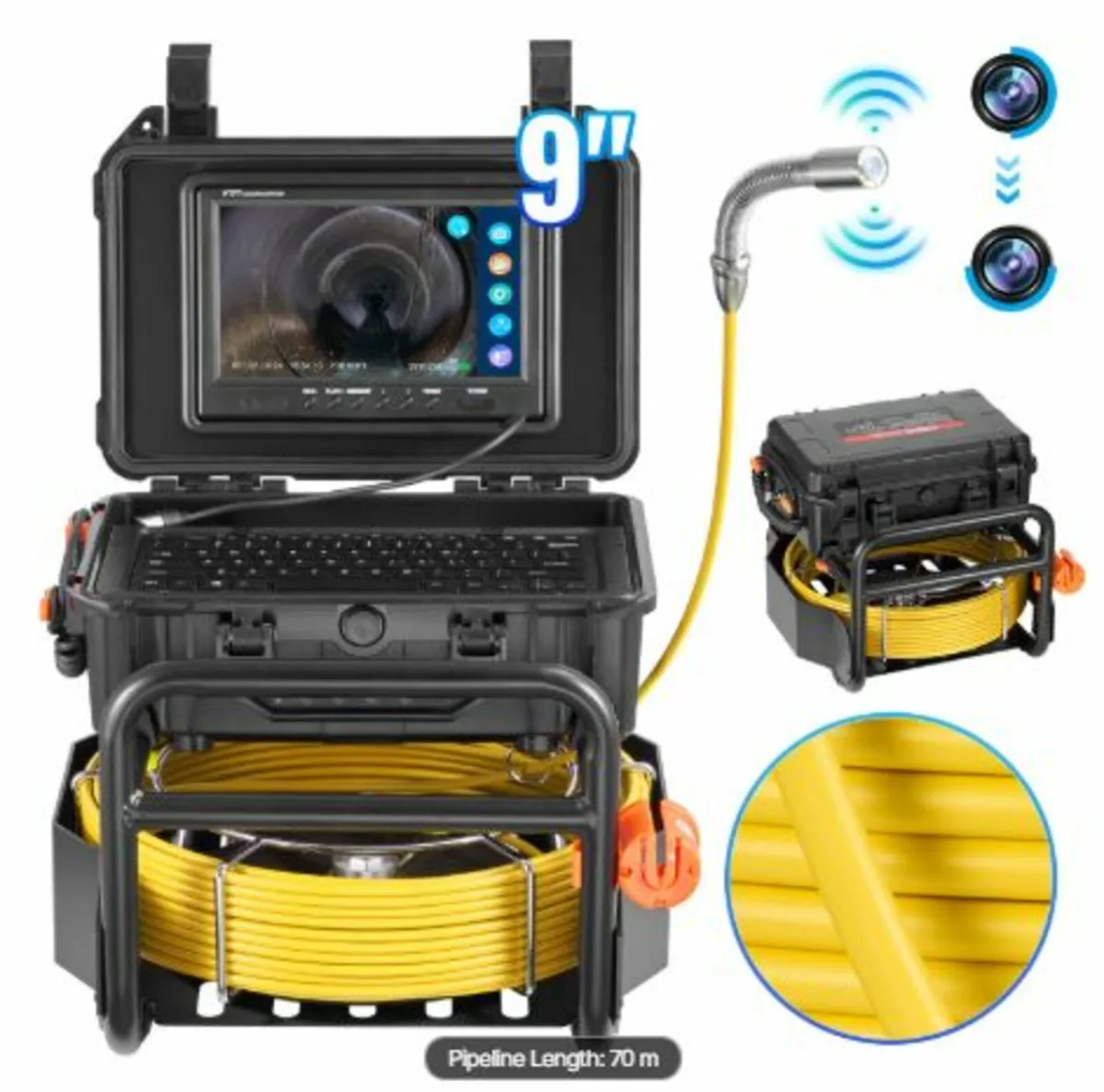 Sewer Camera 230 ft/70m Self-Leveling Drain - Image 1