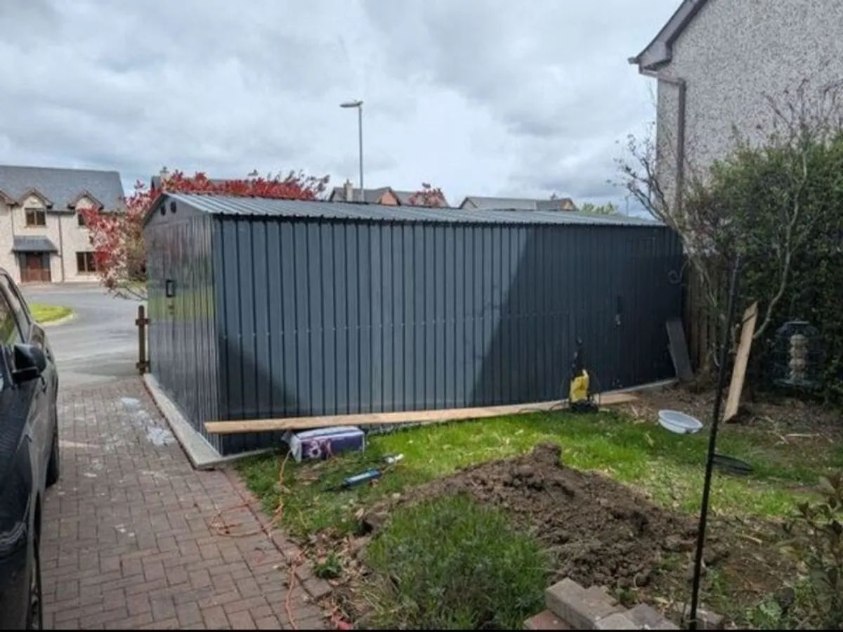 13ft x 20ft Galvanized Steel Shed - Image 2