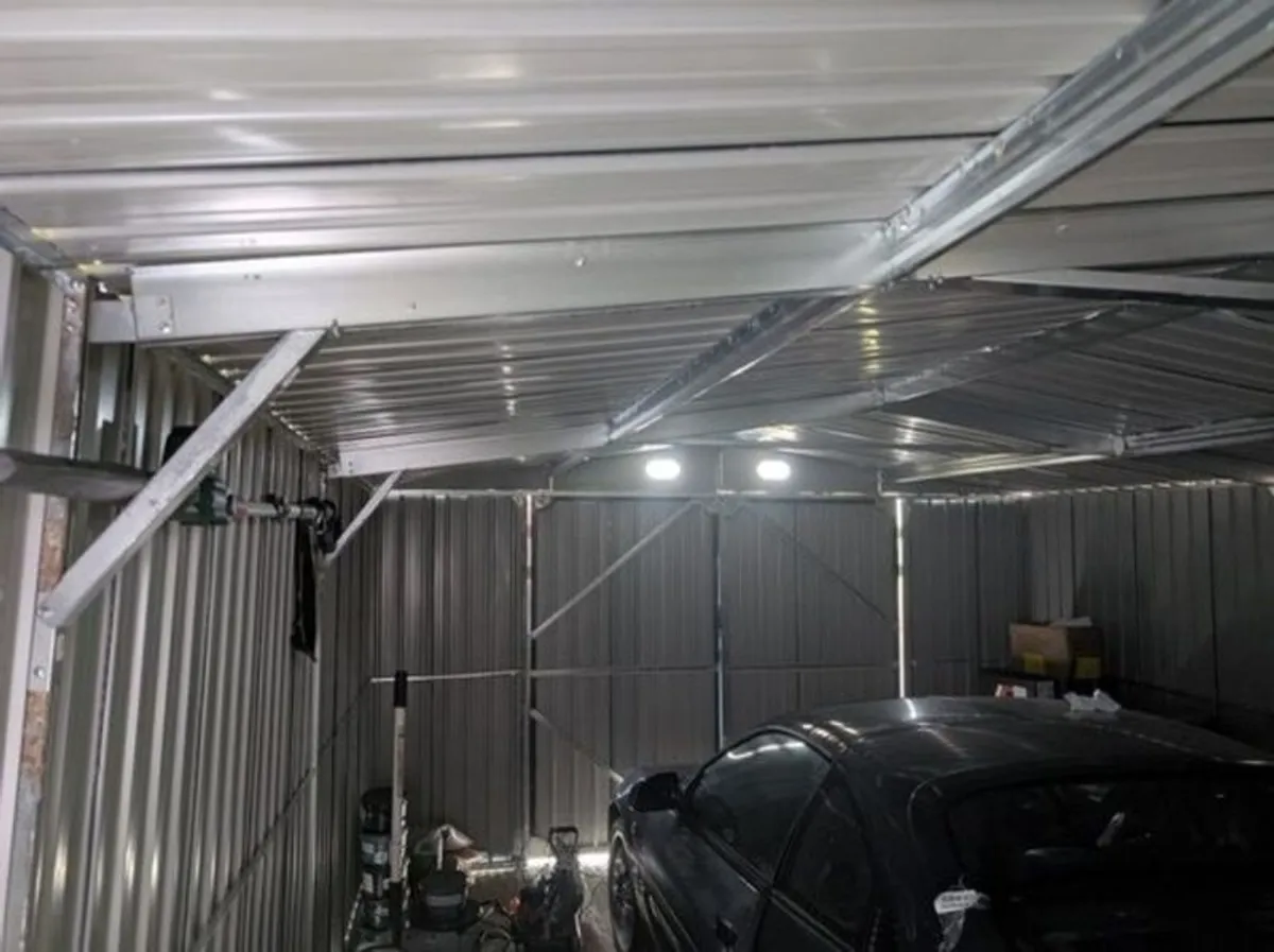 13ft x 20ft Galvanized Steel Shed - Image 3