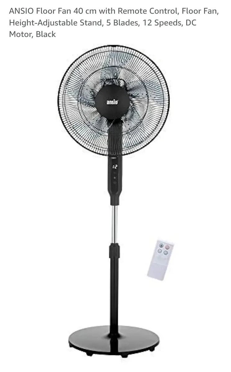 Floor fan with Remote and 12speed setting. - Image 1