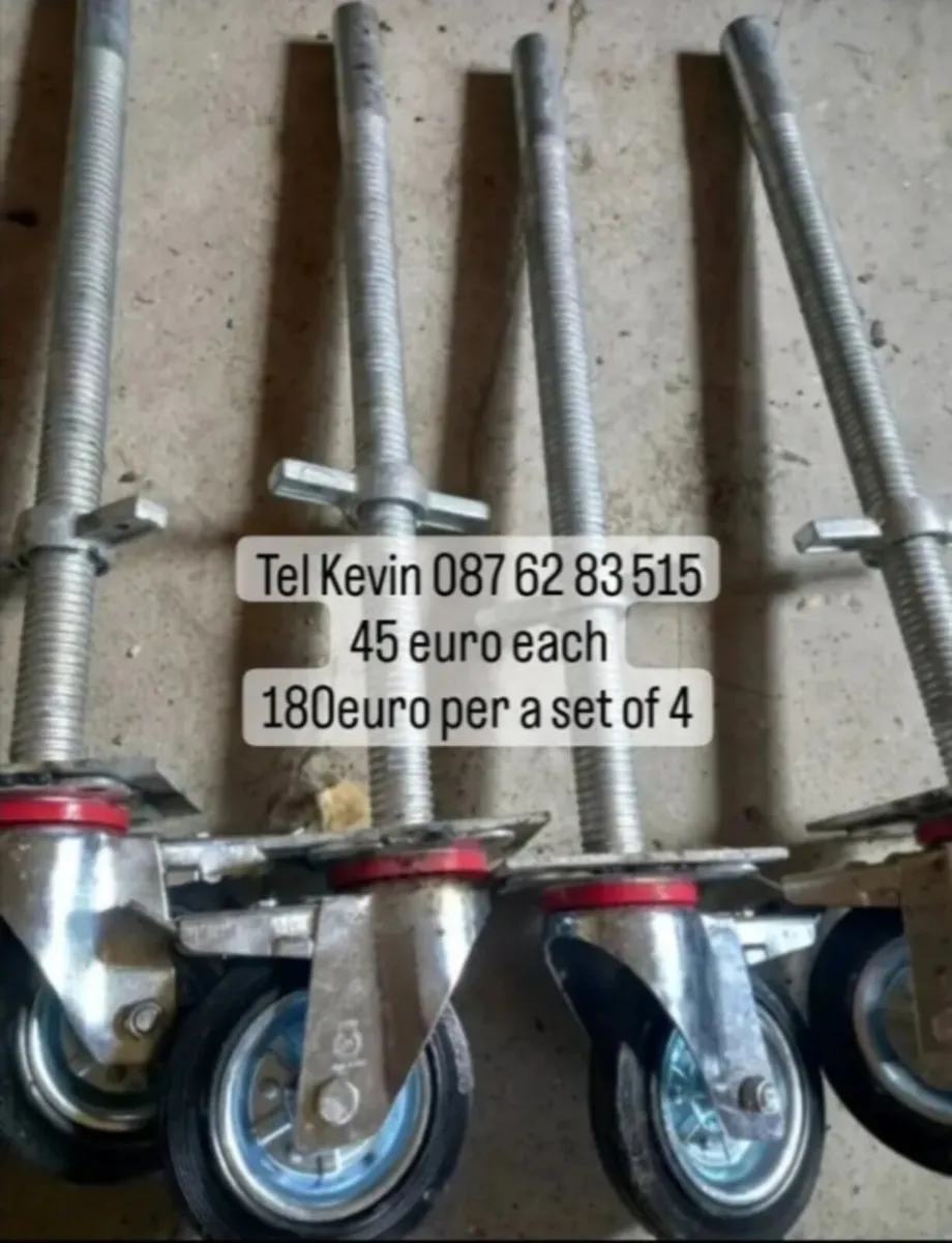 New scaffolding wheels 45euro each - Image 3