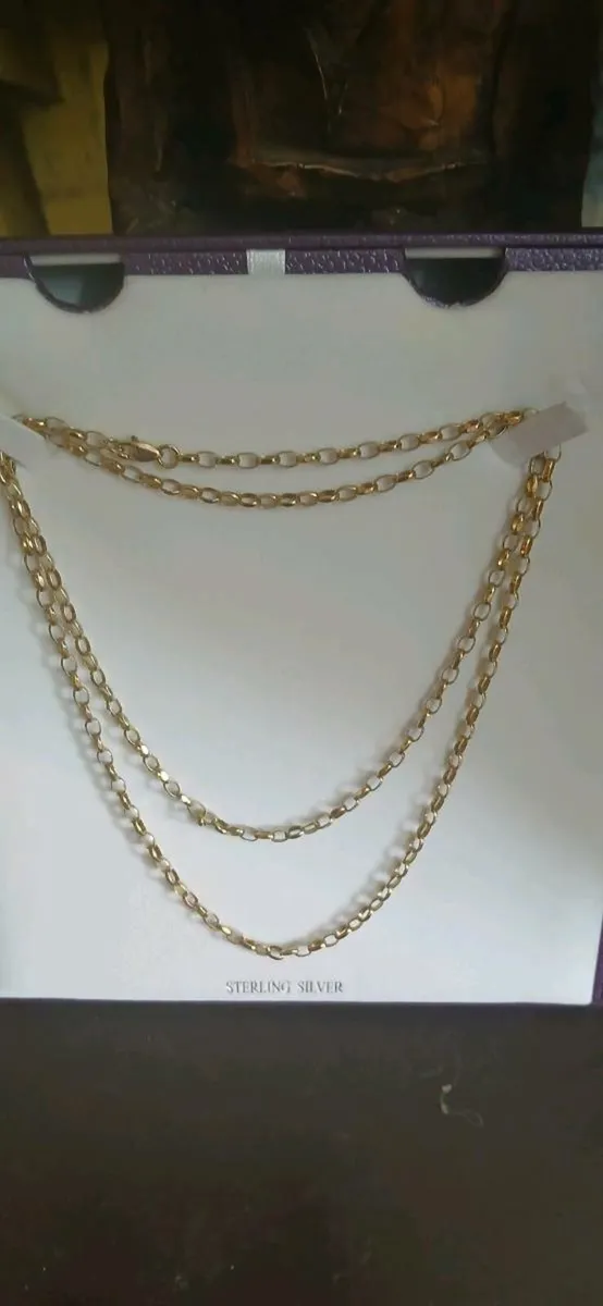 9ct gold 30 inch belcher chain - Image 2