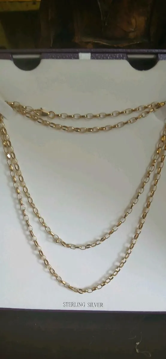 9ct gold 30 inch belcher chain - Image 3