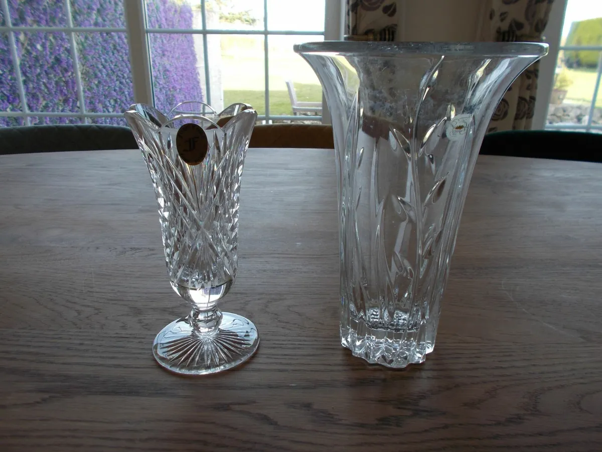 Two Crystal Vases