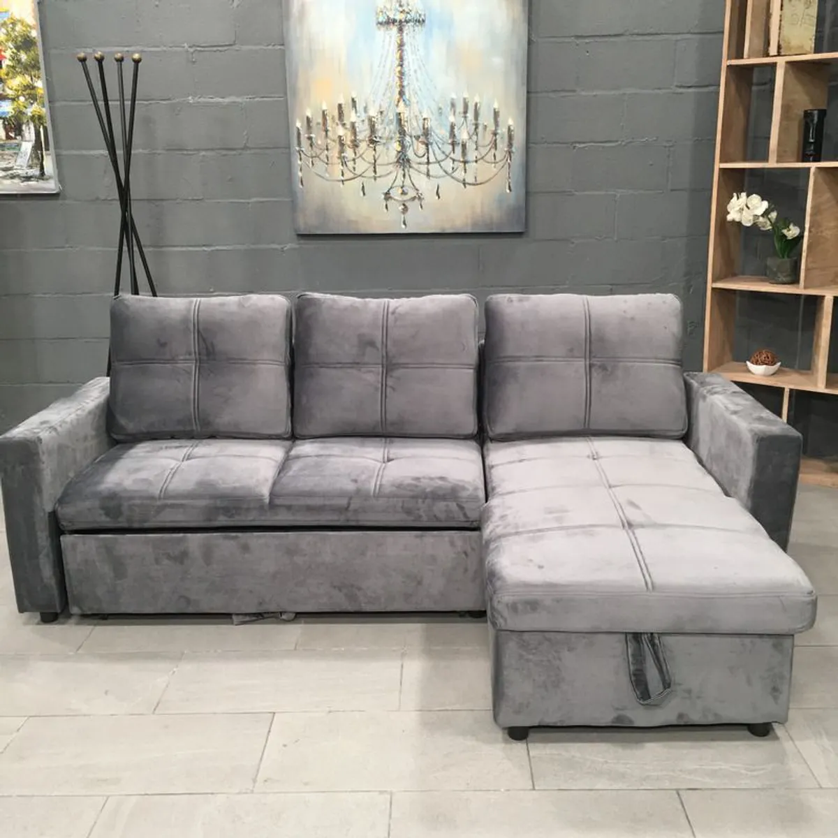 Brand New Corner Sofa Bed with Storage - Image 3