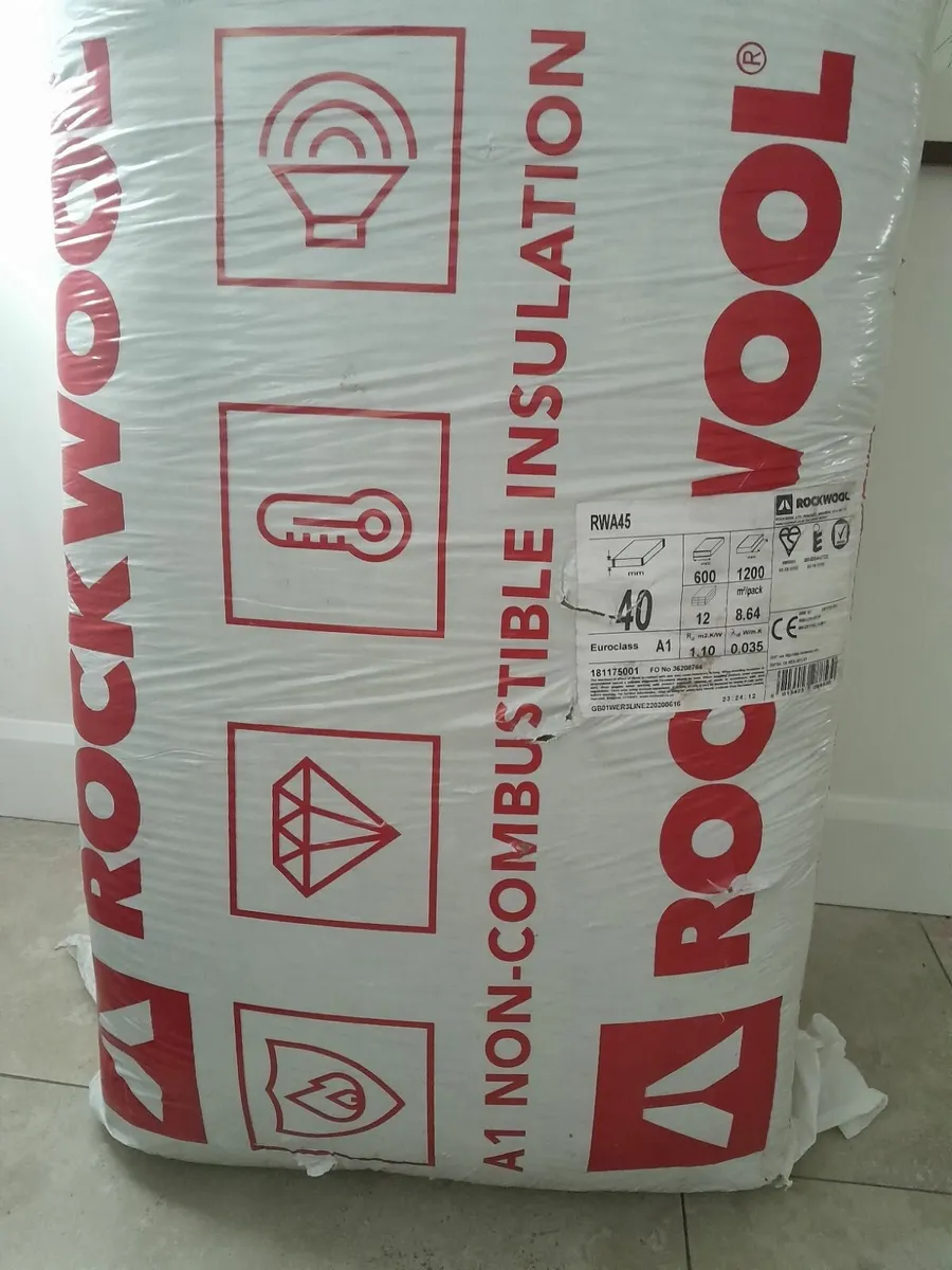 Rockwool RWA 45kg Slab (8.64 metres sq.) - Image 1