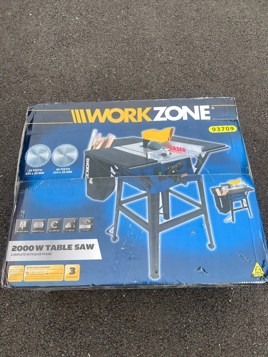 Workzone 2000w Table Saw - Brand New - Image 1