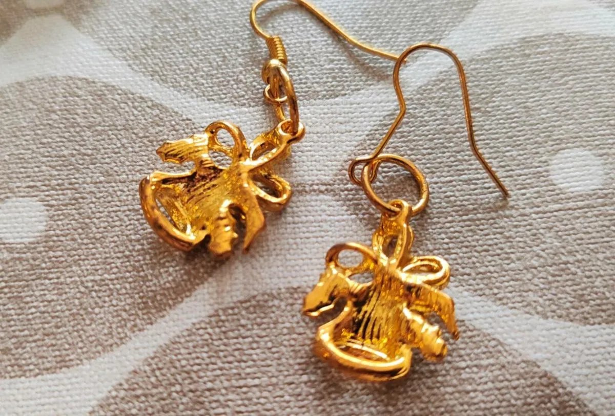 Goldtone bell earrings - Image 4