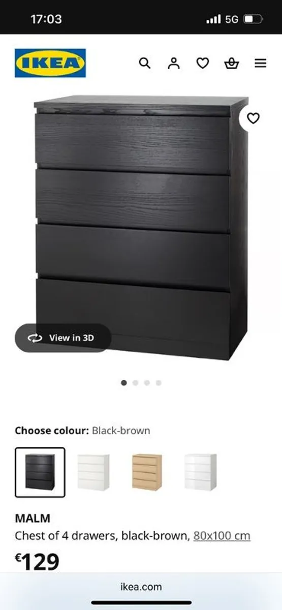 ikea chest of drawers - Image 1