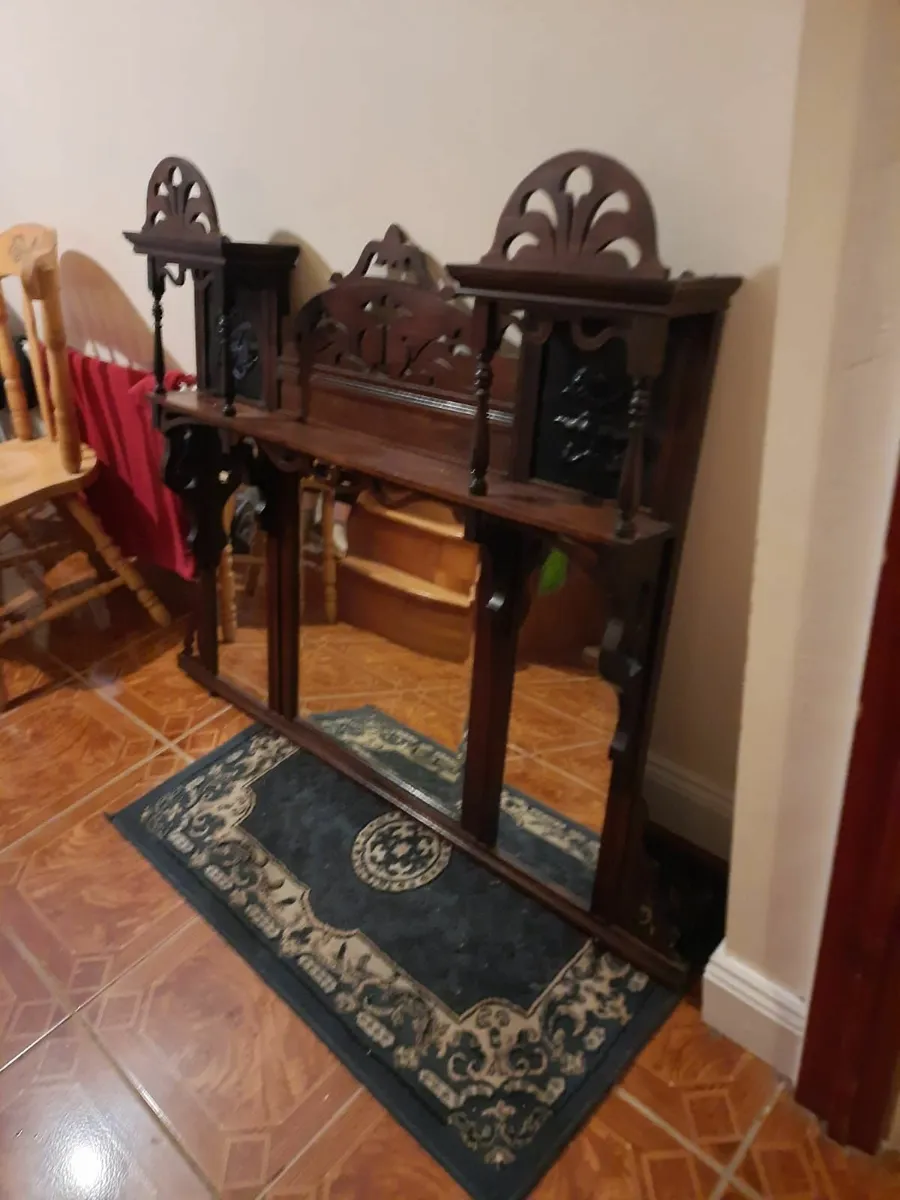 Antique overmantle - Image 1