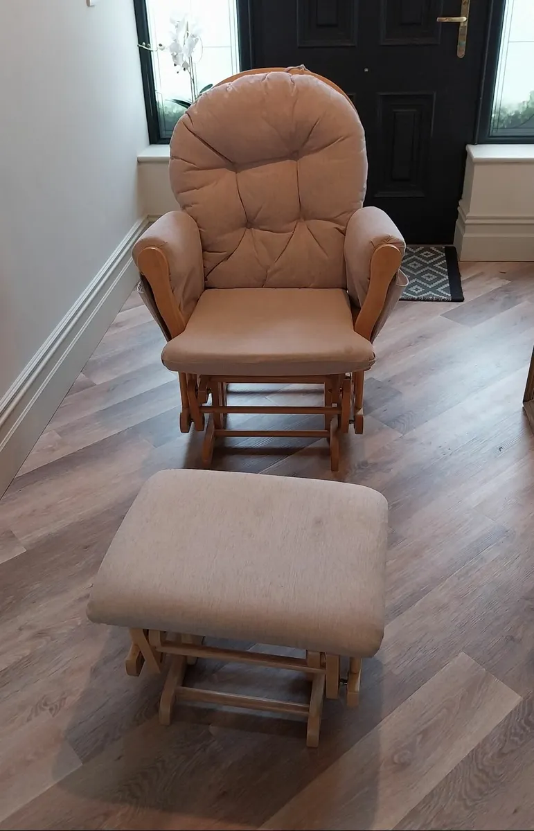 Rocking Chair and Footstool for Sale - Image 4