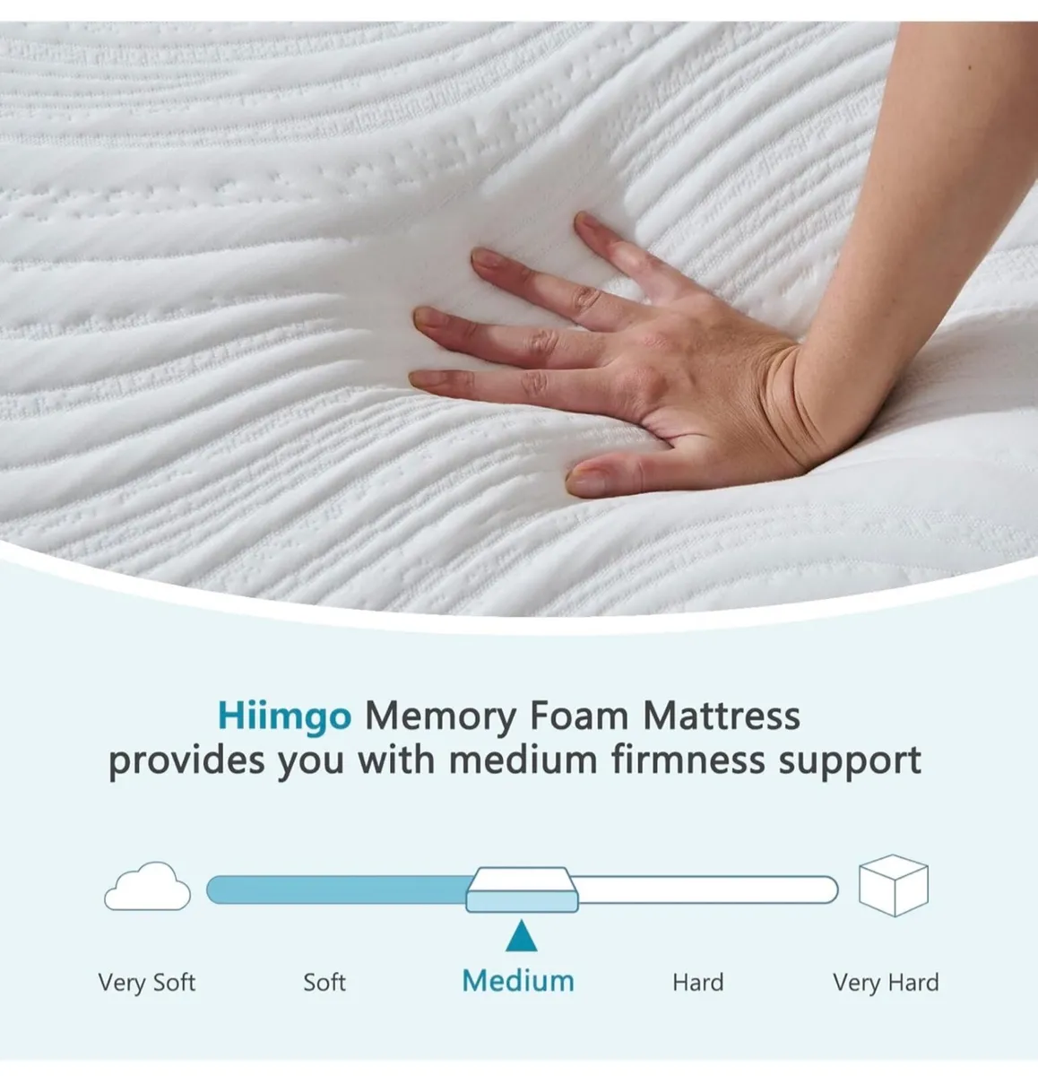 Single Mattress for Single Bed,15cm Height,Memory - Image 3