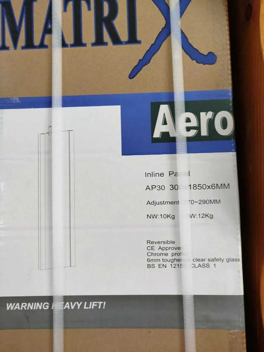 Pivot bifold chrome shower door 1100mm-Brand new - Image 3