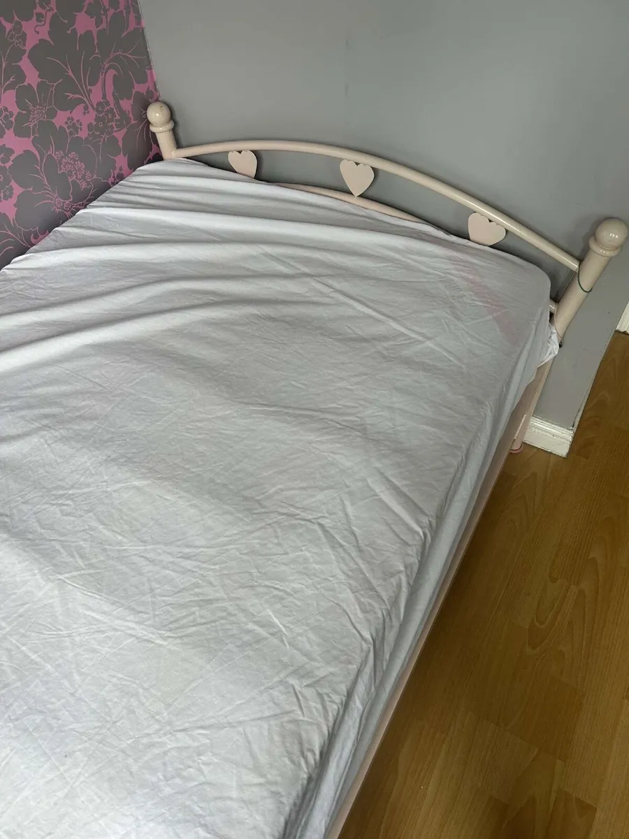 Bed- single bed frame and mattress - Image 1