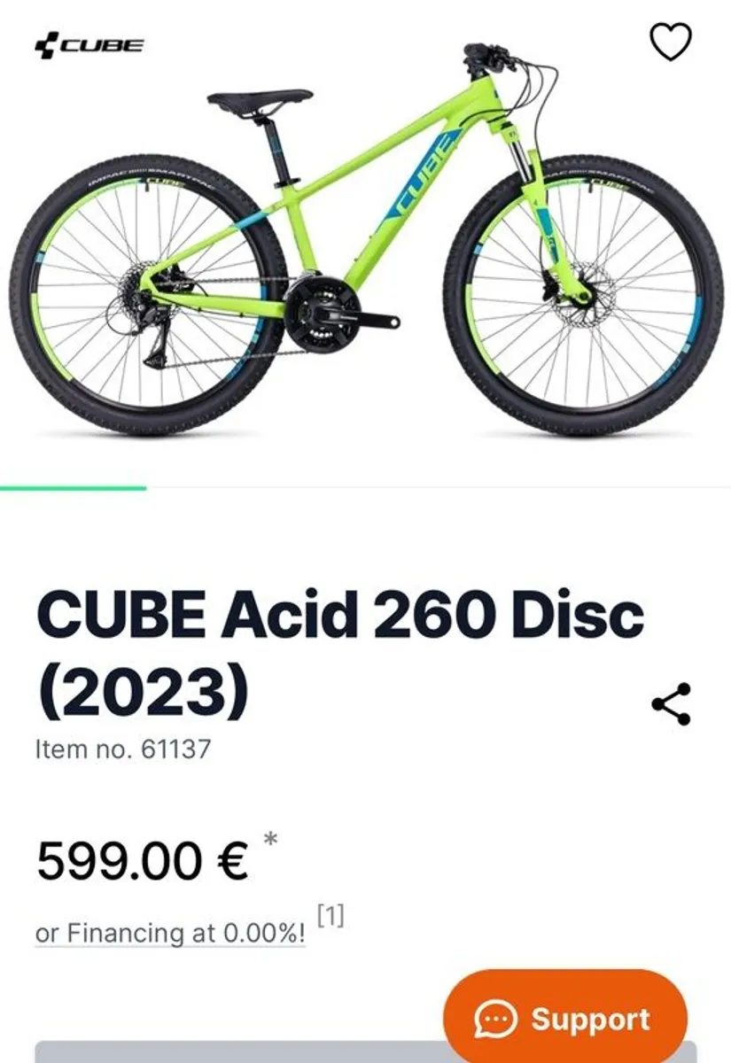 Kid mountain bike, cube acid 260 discs brakes - Image 2