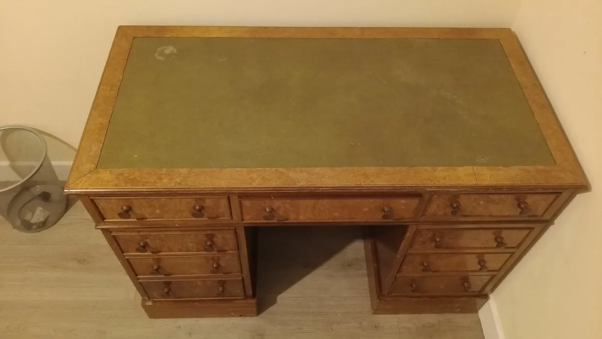Antique Walnut Pedestal Table - Image 2