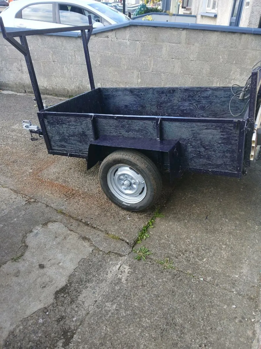 Single wheel car trailer 6 8L w37 short leaf sprin - Image 2