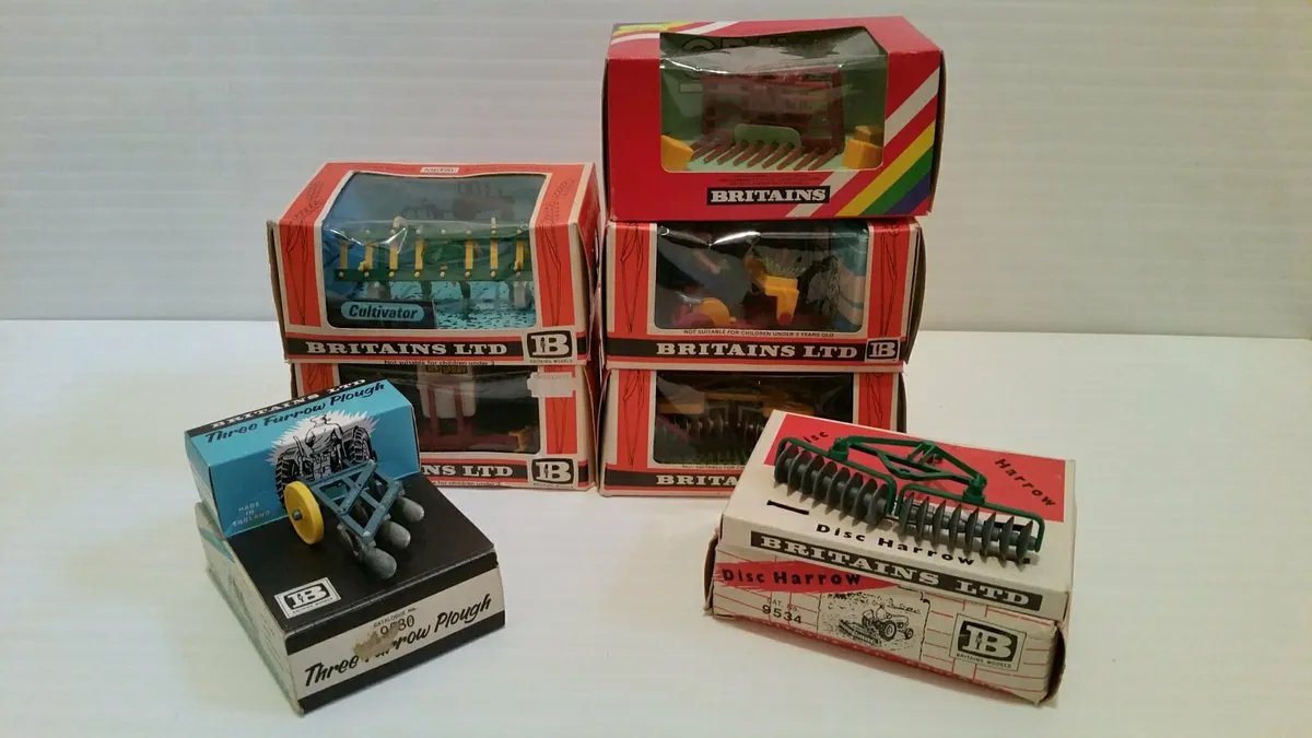 Britains tractor implements from 1970s and 80s - Image 1