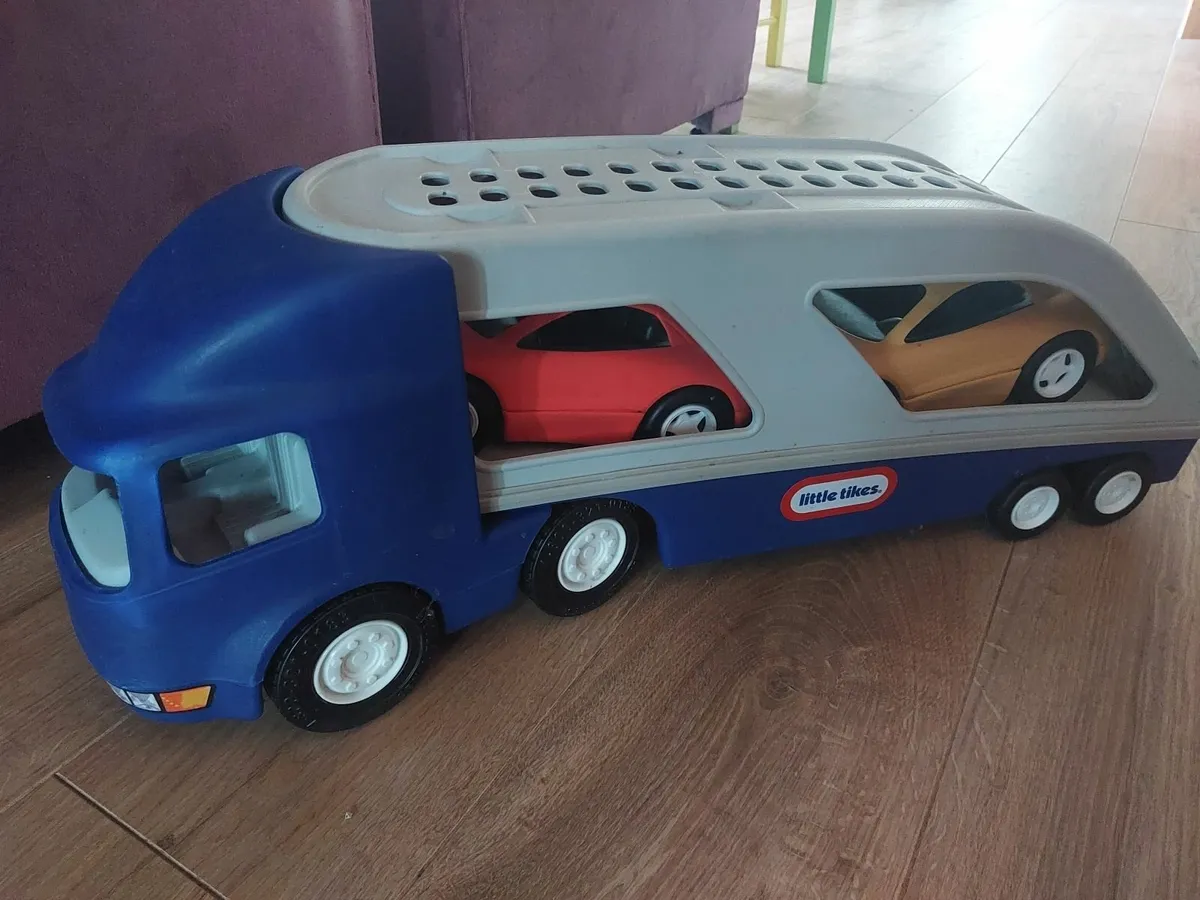 Truck with cars