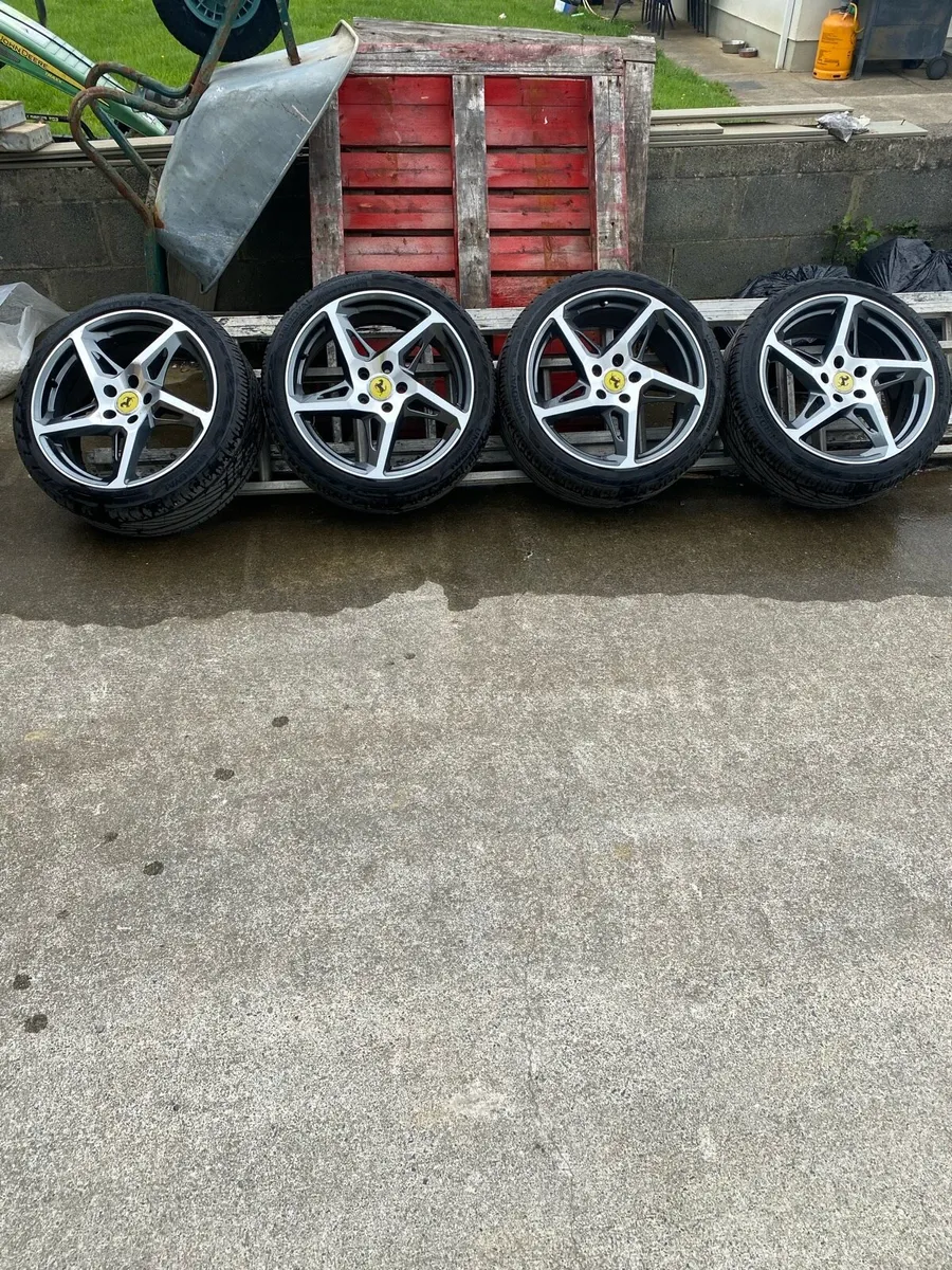 18inch river alloys with brand new tyres - Image 1