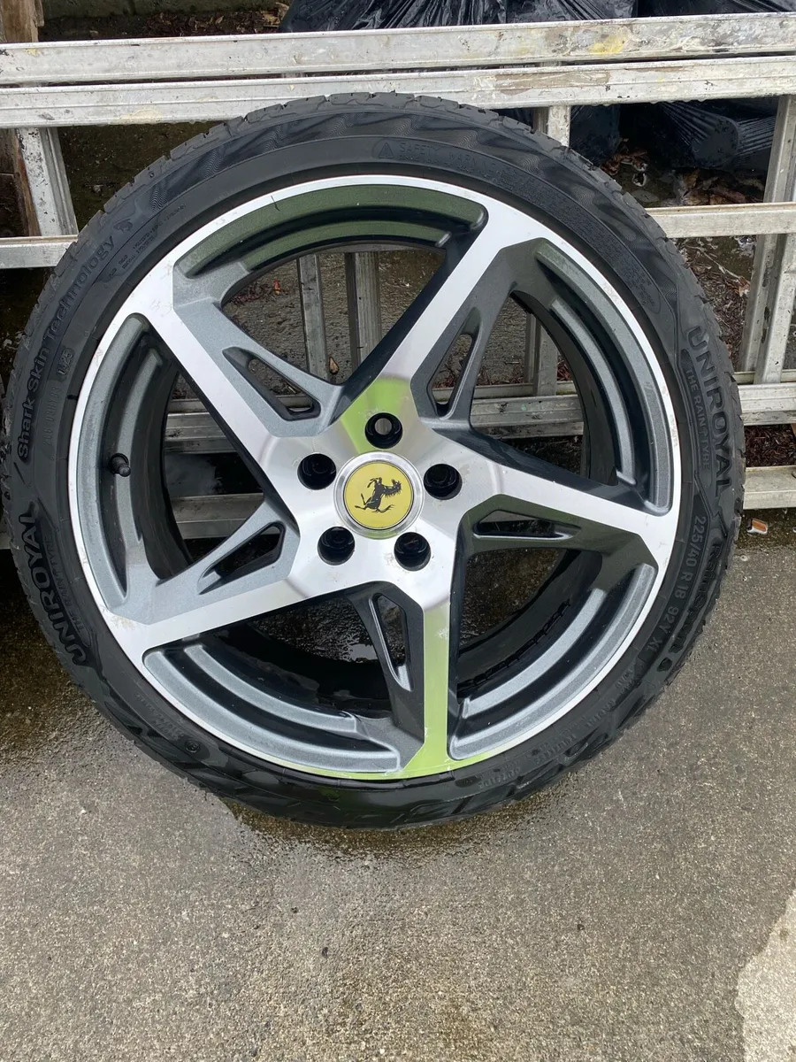 18inch river alloys with brand new tyres - Image 2